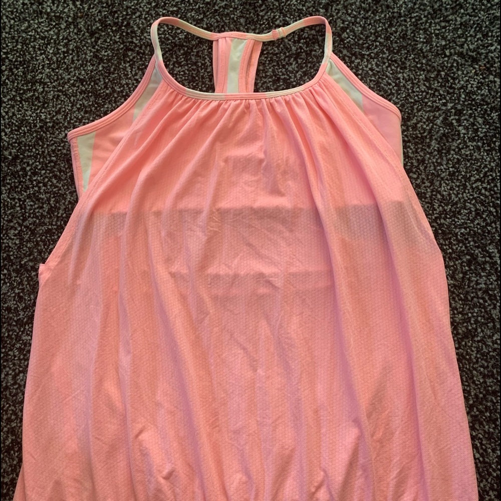 Lululemon racerback tank with attached sports bra